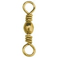 thumbnail image 4 of (2 pack) Eagle Claw Fishing Tackle Barrel Swivel, Brass, Size 1/0, 12 Pack, 4 of 6