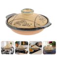 thumbnail image 4 of Shisuyan Japanese Ceramic Casserole Pan Kitchen Cooking Pot Casserole Pot Soup Stew Pot, 4 of 8