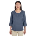 thumbnail image 2 of Devon & Jones DG230W Ladies' Central Cotton Blend Mélange Knit Top, 2 of 6