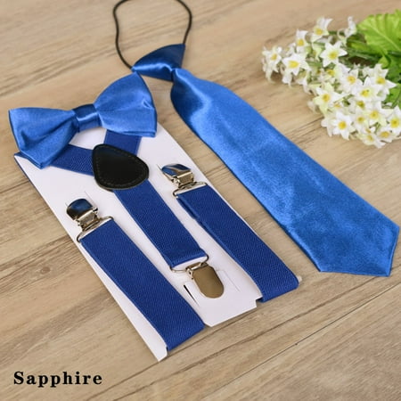 

Kids Suspender & Bow Tie Sets for Boys Girls Children Elastic & Adjustable