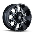 thumbnail image 2 of Mayhem Fierce-8103 17X9 6X135/6X139.7 -12Et 106Cb Black W/Milled Spokes, 2 of 2