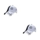 thumbnail image 3 of Qarigey Gorra de béisbol unisex de moda para la playa y actividades al aire libre sombreros para mujeres gorras de béisbol anillos blancos anillos blancos negros 2Conjunto, 3 of 6