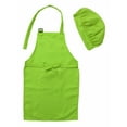thumbnail image 4 of CHICTRY Kids Boys Girls Adjustable Aprons and Chef Hat for Cooking Baking Painting Green L, 4 of 4