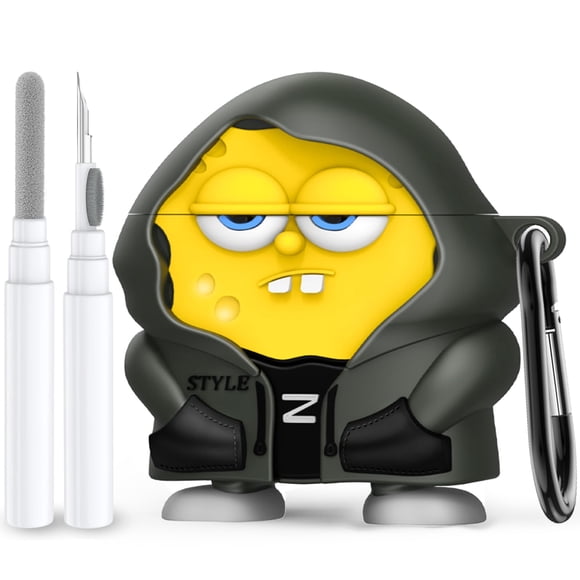 Funda para AirPods 4 AIOPTO de silicona 3D tipo caricatura con kit de limpieza