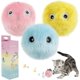 thumbnail image 1 of 26-27 Interactive Cat Toy with Bird Calls, Frogs and Crickets, Plush Cat Balls to Chase (3pcs), 1 of 4