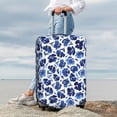 thumbnail image 3 of Lsque Blue Roses Printed Luggage Cover, Travel Luggage Protector,Scratch and Dirt Resistant, Fits 18-32 Inch Luggage - Large, 3 of 9