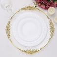 thumbnail image 4 of Balsa Circle 10 Pieces 7" Disposable Plastic Round Plates Basketweave Edge White, 4 of 8