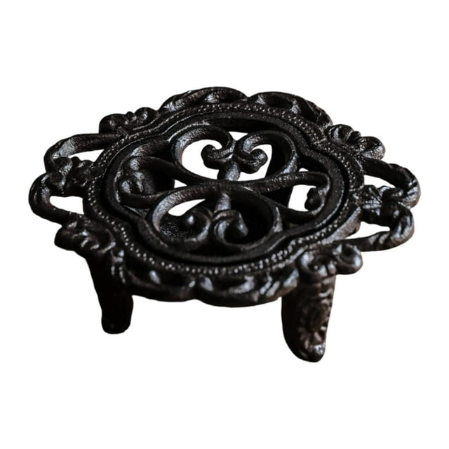 GROWTH TANK Chauffe-Théière Design Vintage Décoratif Support de Bougie en Fonte Robuste Style A