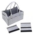 thumbnail image 4 of Bolsa de almacenamiento de pañales de fieltro plegable portátil, bolsa de mano para juguetes y ropa de niños, 4 of 8