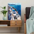 thumbnail image 5 of Greek Santorini Blue Dome Church Canvas Print Wall Art for Living Room Bedroom Dining Room Hotel Office Cafe Decor, 5 of 8