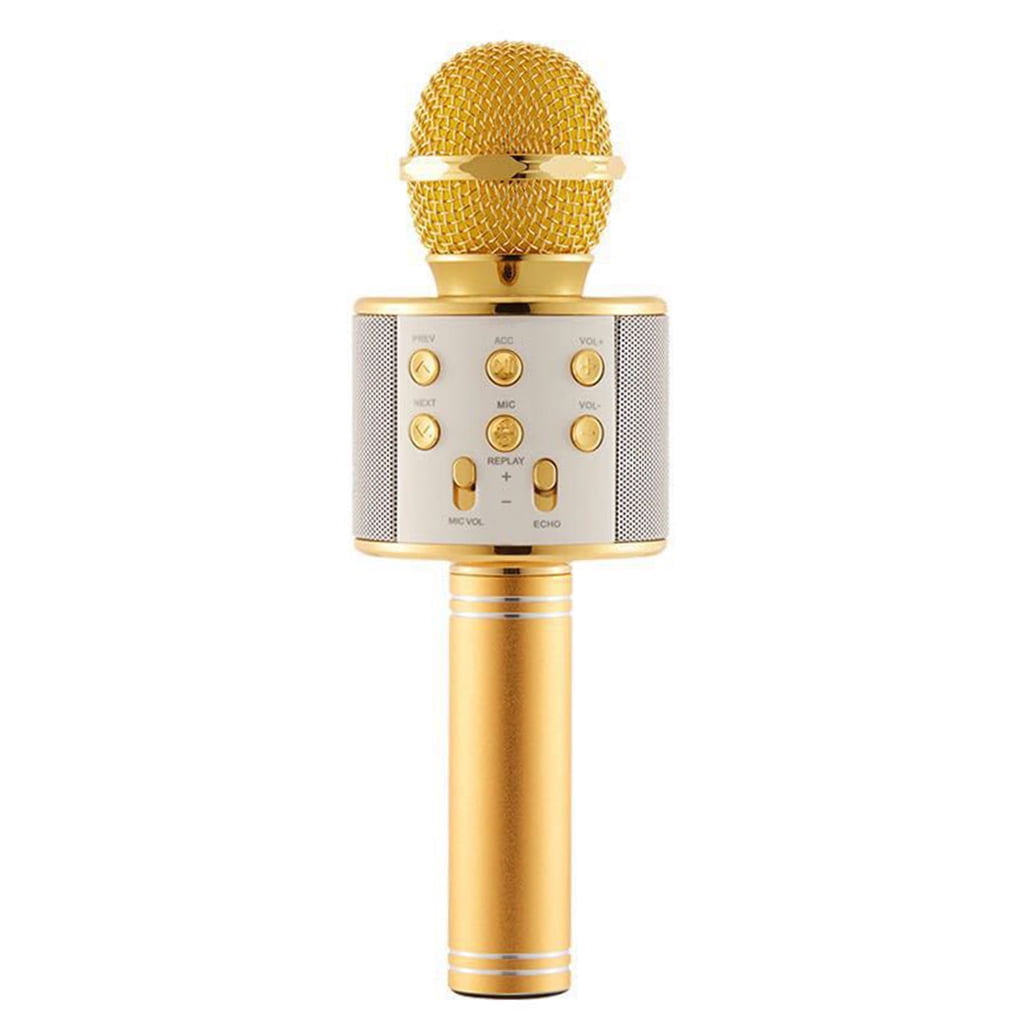WS858 Wireless Bluetooth Mikrofon KTV Karaoke Microphone Lautsprecher Bluetooth 