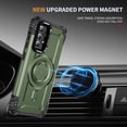 thumbnail image 2 of ELEHOLD for Samsung Galaxy A52 5G Case, Compatible with Mag safe Accessories, Strong Magnetic Military-Grade Drop Protection Invisible Kickstand Shockproof Protective Phone Case,Armygreen, 2 of 7