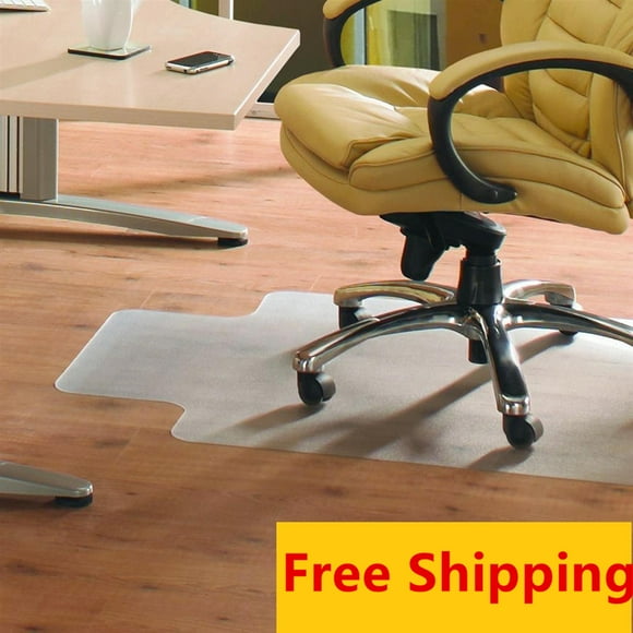 Hard Floor Chair Mat, 30"x 48" or 36 x 48" PVC Translucent Office Chair Mat Hardwood Ceramic Tile Marble Floor Protector with Anti-Slip