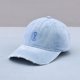 thumbnail image 1 of Sombrero de béisbol de vaquero lavado Simple reloj de arena bordado suave superior pareja sombrero de sol hombres y mujeres Retro gorra rasgada, Color claro Banban ShuxiuWang 8390614227156, 1 of 1