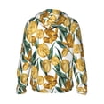 thumbnail image 3 of Kdxio Yellow Tulips Print Women Men Sun Protection UPF 50+ Jackets Zip Up Long Sleeve Hoodie Hiking Lightweight with Pockets, 3 of 8