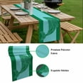 thumbnail image 5 of Green Whale Table Runner - 108 Inch Long, Kitchen Dining Table Runner Dresser Scarves, Mandalas Boho Modern Abstract Aqua Stripe Farmhouse Decor for Coffee Tables Wedding Party Banquet, 5 of 8