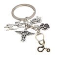 thumbnail image 1 of Handbag Wallet Keychain Backpack Crossbody Bag Key Clippers Holder Hanging Ornament Metal Keyring Decoration Birthday Gift E2180, 1 of 6