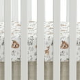 thumbnail image 5 of Lambs & Ivy Painted Forest 4-Piece Crib Bedding Set - Gray, Beige, White, 5 of 9