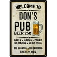 thumbnail image 1 of DON'S Pub Sign Vintage Man Cave Bar 8 x 12 High Gloss Metal 208120028138, 1 of 1