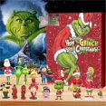 thumbnail image 3 of Popular Advent Calendargrinch Advent Calendar Christmas Blind Box 24-piece Gift Green Monster Countdown Halloween Blind Boxpopular Advent Calendar_Perfect Gift, 3 of 5