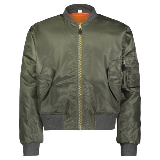 Classic MA-1 Style Flight Jacket - Walmart.com