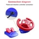 thumbnail image 4 of Rueda de s de Juegos de ordenador vibración de fuerza de conducción de Baoblaze Volante de carreras, 4 of 8