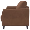 thumbnail image 5 of Selma Velvet Upholstered Crescent Arm Sofa Rust, 5 of 12