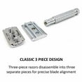 thumbnail image 2 of Parker 94R "Hefty" Double Edge Safety Razor & 5 Parker Premium DE Blades, 2 of 6