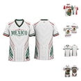 thumbnail image 2 of 2026 New Mexico Soccer Jersey Men, Mexican Jersey Soccer T-Shirt, Jersey De Mexico Crew Neck Short Sleeve Football Shirt, Athletic Training Uniform for Adult, 2 of 8