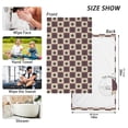 thumbnail image 6 of Yayeee 100% Cotton Hand Towels for Bathroom 16" x 28" Soft Absorbent Kitchen Towel, Checkered Starts Pattern, 6 of 7