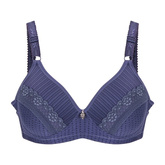 Pejock Bra for Women Plus Size 1PC Comfort Wirefree Everyday Bra Women Embroidered Glossy Breathable Bra Underwear No Rims Gathering Bra Anti-Sagging Bra for Women Wireless Full-Coverage Bra