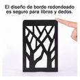thumbnail image 4 of Sujeta libro Para Estantes Soporte Negro De Metal de 4 pcs, 4 of 5