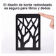 thumbnail image 4 of Sujeta libro Para Estantes Soporte Negro De Metal de 4 pcs, 4 of 5
