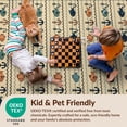 thumbnail image 4 of Design&I 3'x5' Ultra Soft Throw Mat, Fish Hook Fishing Border Wave Decorative Hunting Animals Pat None Fluffy Washable Easy Care Indoor rug for Bedside Hallway, 4 of 7