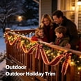 thumbnail image 4 of Christmas Ribbon Wired Edge Buffalo Plaid Burlap Ribbon 5 Yards Holiday Ribbon 1.96" Wide Rustic Ribbon for Gift Wrapping Xmas Tree Garland Wreath Mantel Fireplace Home Decorations, 4 of 4