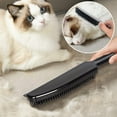 thumbnail image 3 of LandHope Rubber Broom Carpet Rake for Pet/Cat/Dog,53" Long Handle Squeegee Edge Cleaning Broom&Brush, 3 of 8
