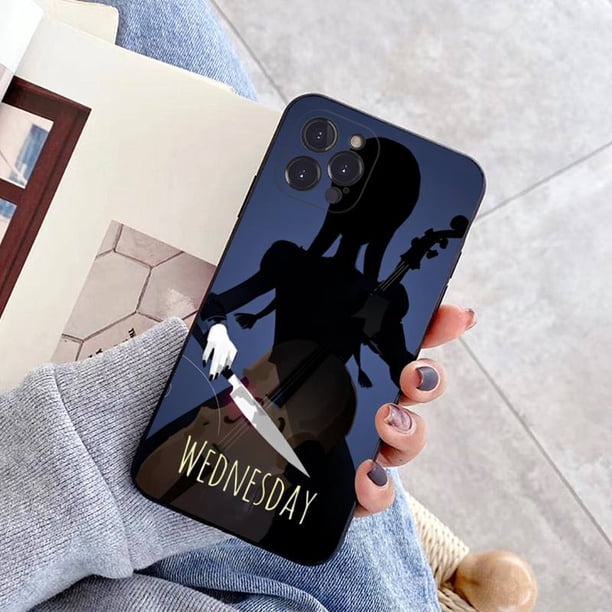 Addams-Funda trasera para iPhone 6, 7, 8 Plus, 11, 12, 13, 14 Pro, SE, 2020, MAX, Mini, X, XS, XR qiuyongming unisex