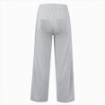 thumbnail image 5 of kpoplk Girls' Wide Leg Pants with Pockets Kids High Waist Casual Sweatpants Loose Comfy Lounge Joggers 5-14 Years(Light Gray,12-13Y), 5 of 5
