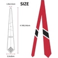 thumbnail image 4 of Trinidad And Tobago Flag Striped Necktie Men Neck Ties Mens Party Business Neckties Soft Skil Tie, 4 of 9