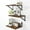 Rustic Brown With Metal Bracket, variant on Deep Floating Shelves for Wall, 12 Inch Deep Floating Shelves Set of 3, 16W x 12D Wood Wall Shelves, Wide Wood Shelves with Metal Bracket for Living Room, Kitchen, Office, Bedroom - Oak