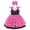 Rose Red, variant on FYMNSI Baby Girls Polka Dots Tulle Spliced Dresses Birthday Party Princess Tutu Dress Bowknot Headband Christmas Outfit 6-12 Months Green