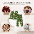 thumbnail image 7 of Saiise Pizza Print Women Soft Pajama Sets,Long Sleeve Sleepwear Button Up 2-Piece Pjs Lounge Sets-X-Large, 7 of 7