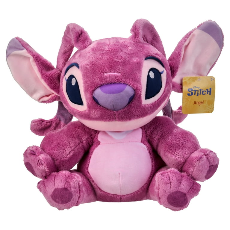 Disney Stitch 14-inch Fuzzy Angel Plush Stuffed Animal, High