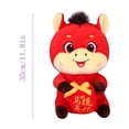 thumbnail image 3 of Fortune Horse Plush Doll 2026 – 11.8in Sitting Chinese New Year Decoration with Fortune Bag, Zodiac Figure for Home & Office (L), 3 of 6