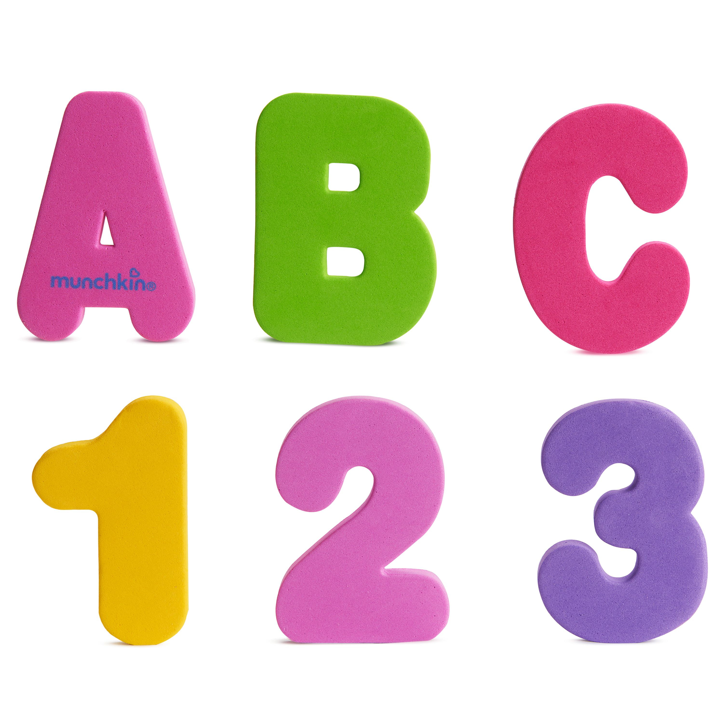 36pcs Educational Floating Bath Letters & Numbers stick on Bathroom Toy 