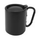thumbnail image 2 of Taza de agua de acero inoxidable de doble capa, antideslizante, práctica taza de café aislada para acampar, color negro, 300 ml, 2 of 10