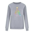 thumbnail image 6 of Christmas Women's Sweatshirts Fashion Casual Printed Shirts Pullover Round Neck Rhinestone Loose Long Sleeve Blouse Sweatshirt Top, 6 of 6