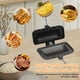 thumbnail image 3 of Sandwichera,Bandeja Para Hornear Sándwiches De Doble Cara,Sartén Antiadherente Con Mango Extraíble (Negro y plateado, 22.00 × 13.00 × 5.40 cm), 3 of 5