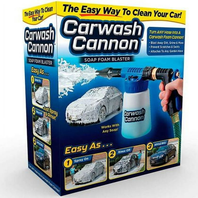 Carwash Cannon Soap Foam Blaster Nozzle Spray Gun, Just spray and rinse, No  More Scrubbing, Just spray and rinse, Car wash system features