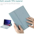 thumbnail image 7 of JINRAN Touch Keyboard Case for Samsung Galaxy Tab S9 FE 10.9" (SM-X510/SM-X516B/SM-X518U)/ Samsung Galaxy Tab S9 11" 2023, with Pencil Holder - Magnetically Detachable Touch Bluetooth Keyboard, 7 of 7